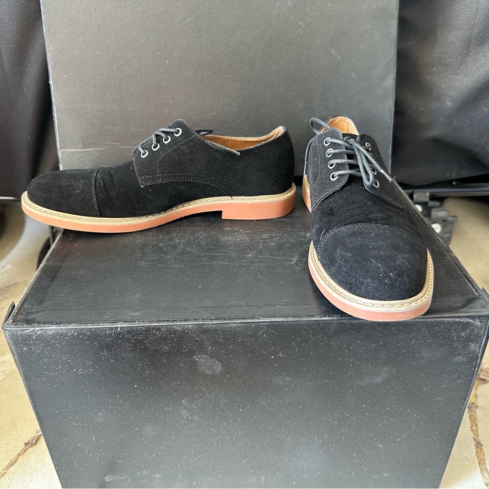 Alfani Men's Black Suede Semi-casual Dress Shoes